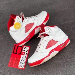 Air Jordan 5 White Pink Foam-Gym Red 440892-106 For Sale