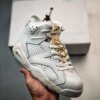 Air Jordan 6 Gold Hoops White Sail Metallic Gold Barely Rose For Sale