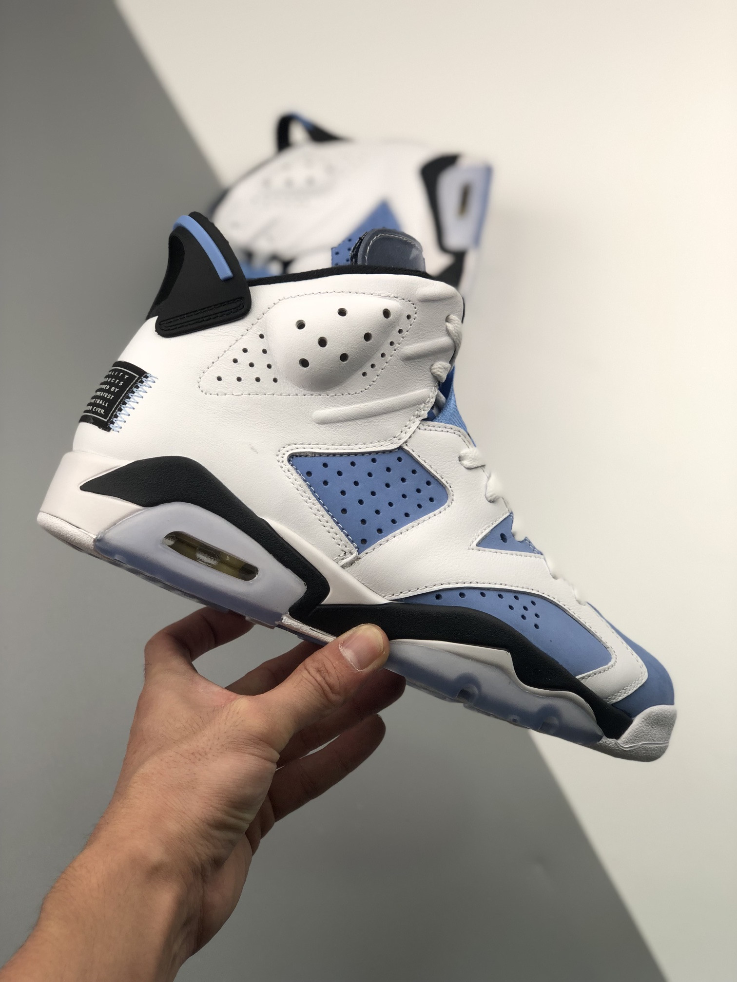 Air Jordan 6 UNC University Blue White-College Navy-Black For Sale