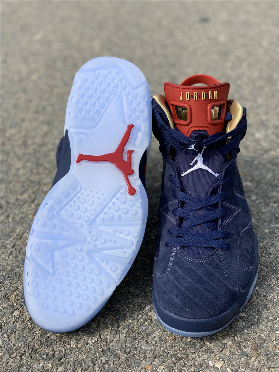 Air Jordan 6 Doernbecher Navy White-Varsity Red-Metallic Gold For Sale