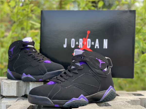 Air Jordan 7 Ray Allen  Black Fierce Purple 304775-053 For Sale