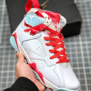 Air Jordan 7 GS White Topaz Mist-Ember Glow-Gym Red On Sale