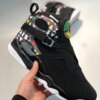 Air Jordan 8 Quai 54 Black White-Multi-Color For Sale