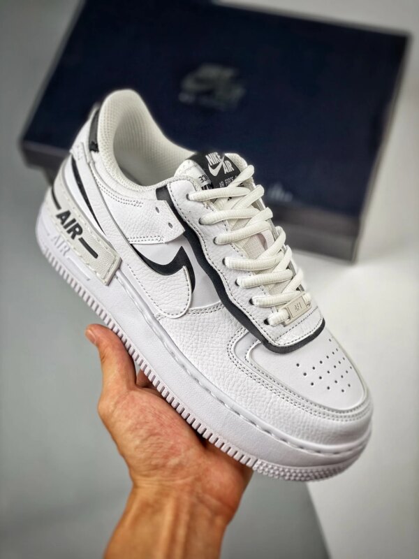 Custom Nike Air Force 1 Shadow White Black For Sale