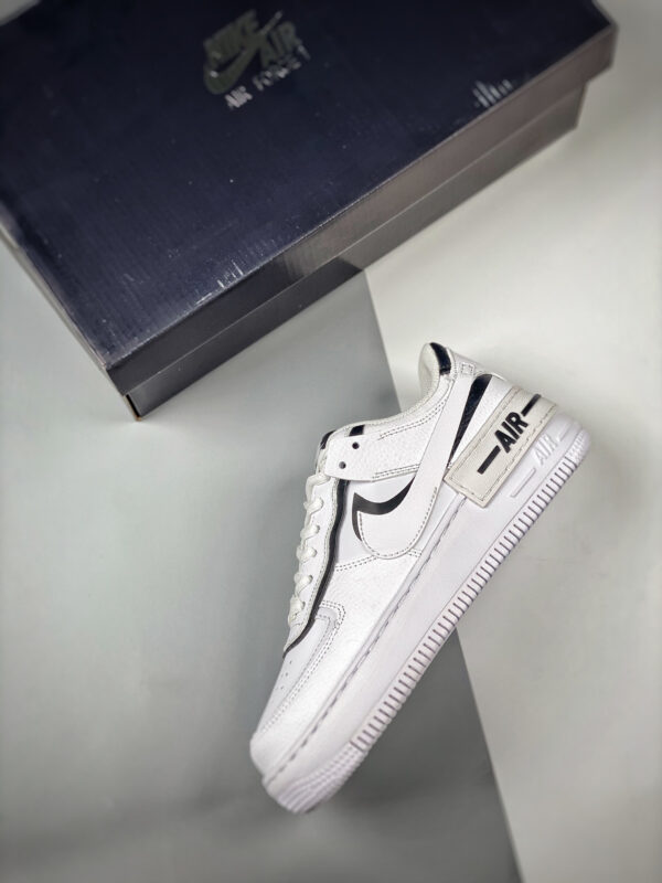 Custom Nike Air Force 1 Shadow White Black For Sale