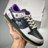 Custom Nike Dunk Low Black White Purple For Sale