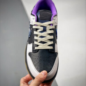 Custom Nike Dunk Low Black White Purple For Sale