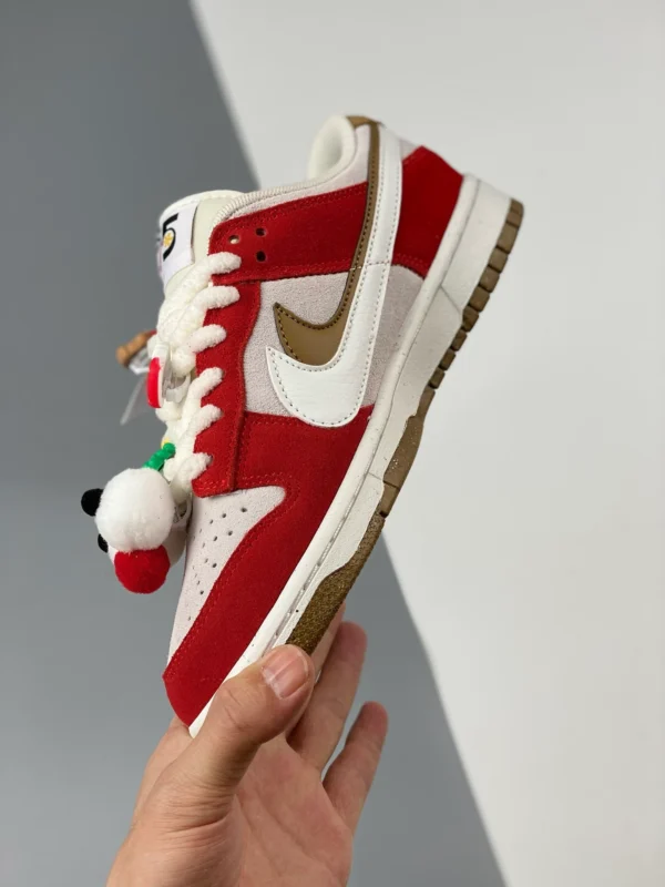 Custom Nike Dunk Low Christmas Red White For Sale