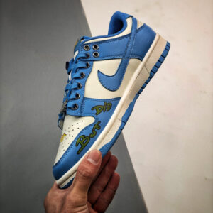 Custom Nike Dunk Low Sail Coast University Gold For Sale