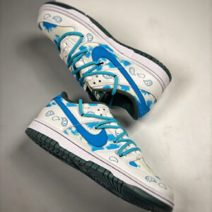 Custom Nike Dunk Low White Blue For Sale