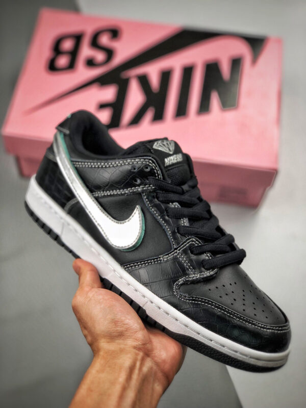 Diamond Supply Co x Nike SB Dunk Low Black For Sale