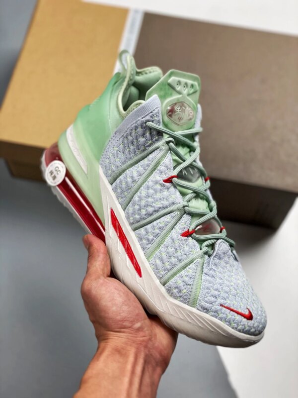 Glow in the dark x Nike LeBron 18 Empire Jade DB7644-002 For Sale