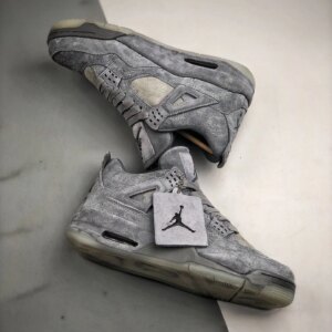 KAWS x Air Jordan 4 Cool Grey White 930155-003 For Sale