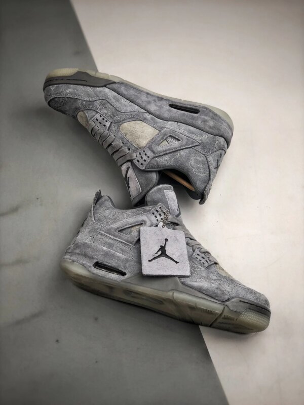 KAWS x Air Jordan 4 Cool Grey White 930155-003 For Sale