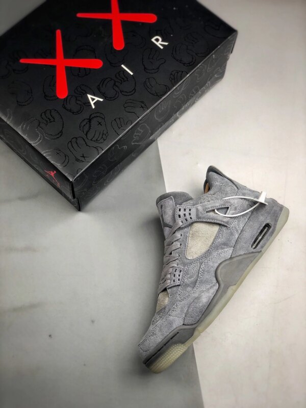 KAWS x Air Jordan 4 Cool Grey White 930155-003 For Sale