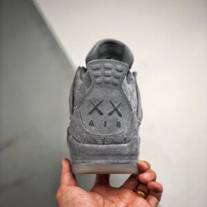 KAWS x Air Jordan 4 Cool Grey White 930155-003 For Sale