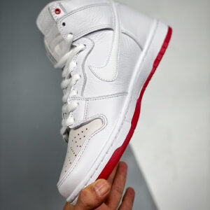 Kevin Bradley x Nike SB Dunk High White University Red For Sale