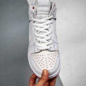 Kevin Bradley x Nike SB Dunk High White University Red For Sale