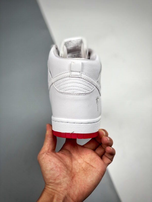 Kevin Bradley x Nike SB Dunk High White University Red For Sale