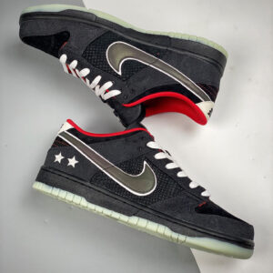 LPL x Nike Dunk Low Black White-Bright Crimson For Sale