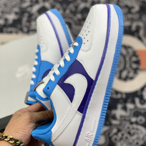 NBA x Nike Air Force 1 Low Lakers White Coast-Field Purple For Sale