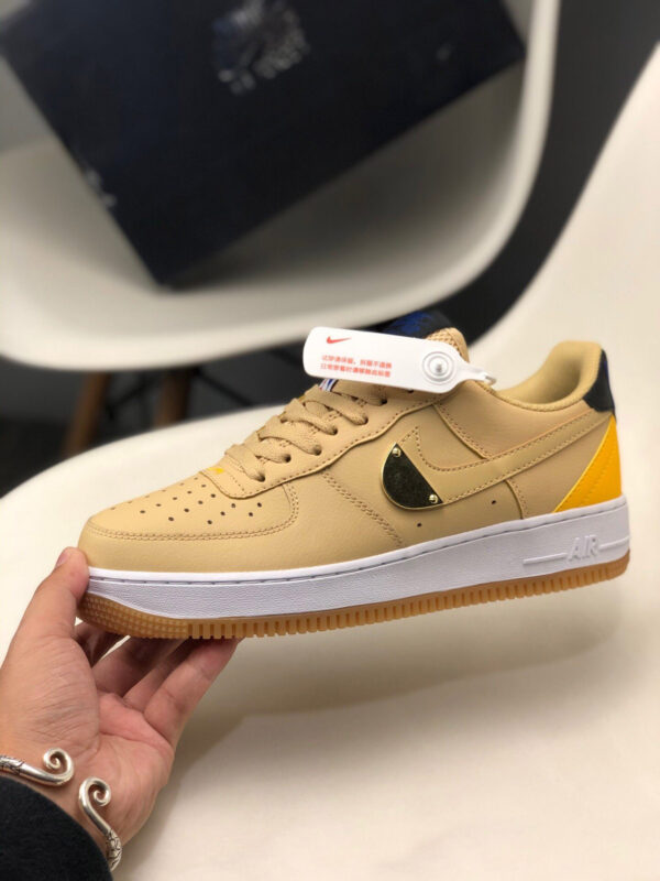 NBA x Nike Air Force 1 Low Tan Yellow CT2298-200 For Sale