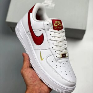 Nike Air Force 1 07 Essential White Gym Red CZ0270-104  For Sale