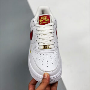 Nike Air Force 1 07 Essential White Gym Red CZ0270-104  For Sale