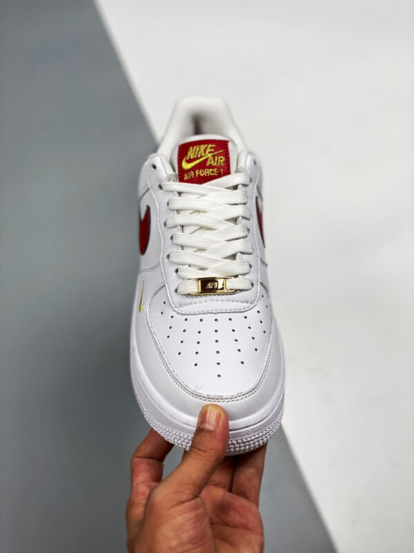 Nike Air Force 1 07 Essential White Gym Red CZ0270-104  For Sale