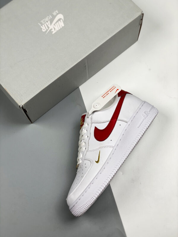 Nike Air Force 1 07 Essential White Gym Red CZ0270-104  For Sale