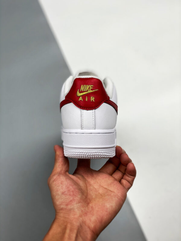 Nike Air Force 1 07 Essential White Gym Red CZ0270-104  For Sale