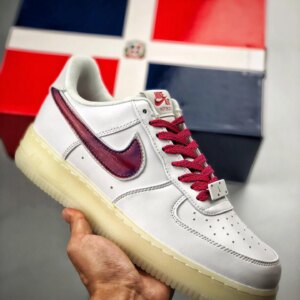 Nike Air Force 1 De Lo Mio White University Red-Sport Blue For Sale