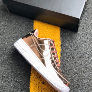 Nike Air Force 1 Liquid Metal Metallic Bronze White For Sale