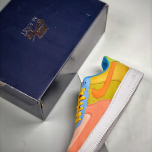 Nike Air Force 1 Sun Club Pink Olive-Blue DQ4531-700 For Sale