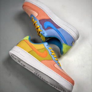 Nike Air Force 1 Sun Club Pink Olive-Blue DQ4531-700 For Sale