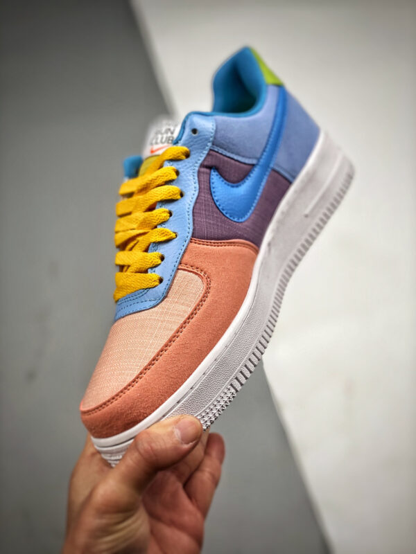 Nike Air Force 1 Sun Club Pink Olive-Blue DQ4531-700 For Sale