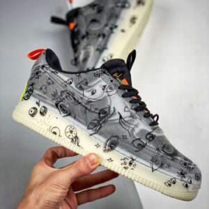 Nike Air Force 1 Experimental Halloween Black Starfish White For Sale