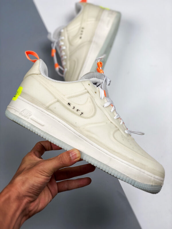 Nike Air Force 1 Experimental White Sail Atomic Orange Black For Sale