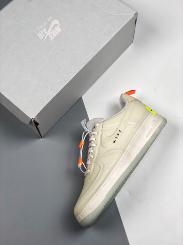 Nike Air Force 1 Experimental White Sail Atomic Orange Black For Sale