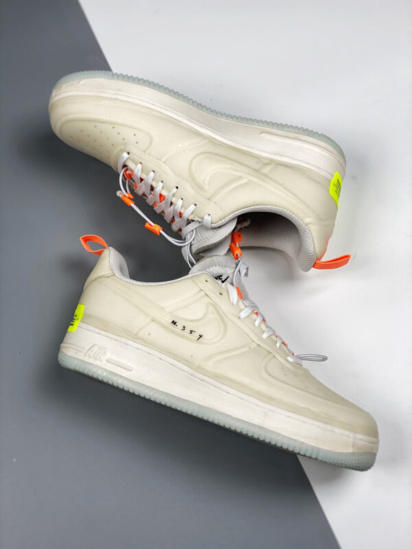 Nike Air Force 1 Experimental White Sail Atomic Orange Black For Sale