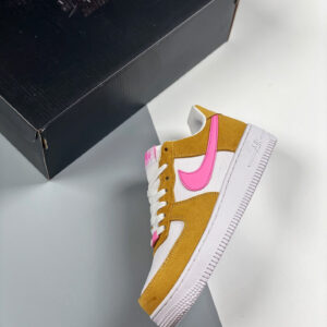 Nike Air Force 1 Flax White Pink DC1156-700 For Sale