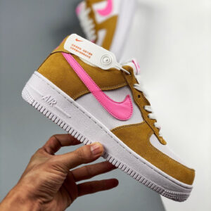 Nike Air Force 1 Flax White Pink DC1156-700 For Sale