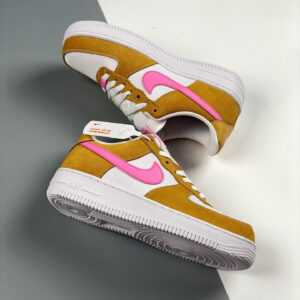 Nike Air Force 1 Flax White Pink DC1156-700 For Sale