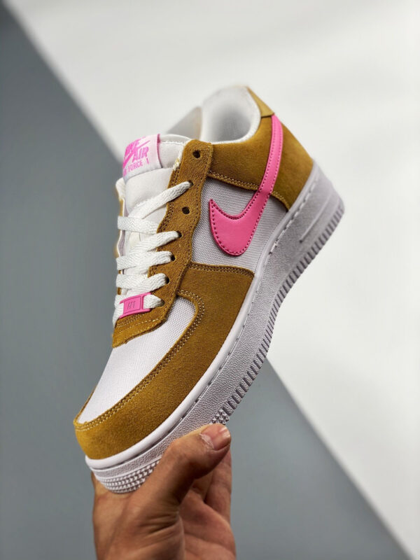 Nike Air Force 1 Flax White Pink DC1156-700 For Sale