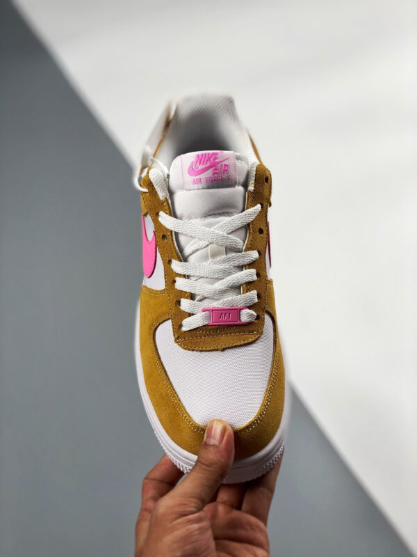 Nike Air Force 1 Flax White Pink DC1156-700 For Sale