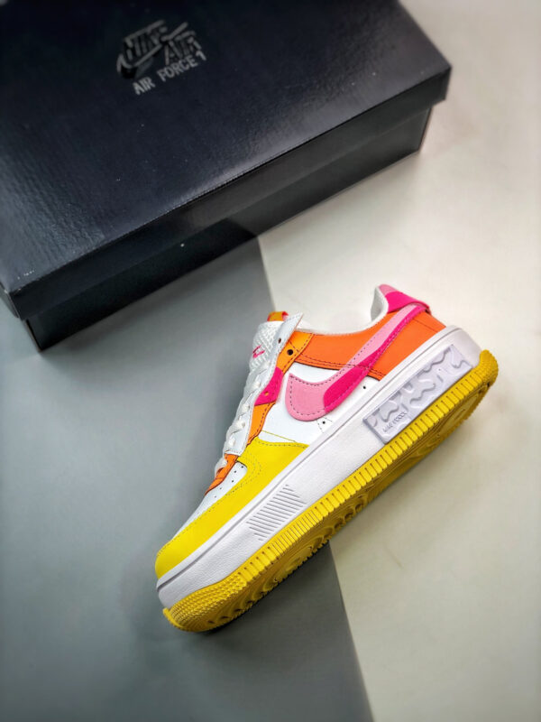 Nike Air Force 1 Fontanka White Yellow Pink DX2675-100 For Sale