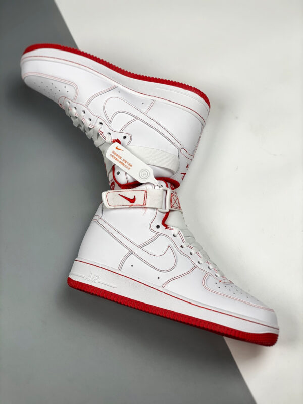 Nike Air Force 1 High White Red CV1753-100 For Sale