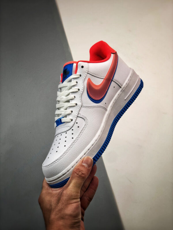 Nike Air Force 1 LV8 Double Swoosh White Red Blue For Sale