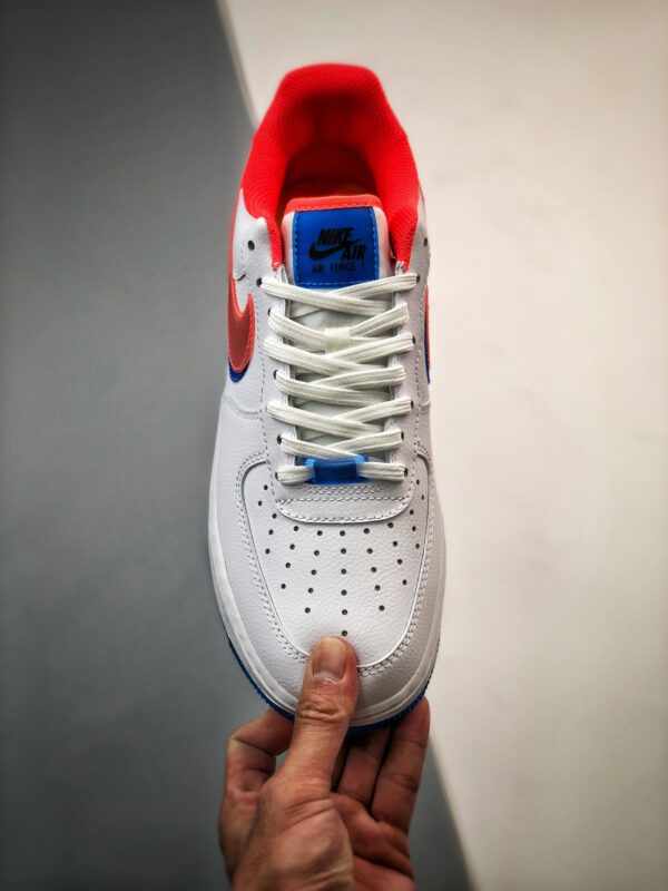 Nike Air Force 1 LV8 Double Swoosh White Red Blue For Sale