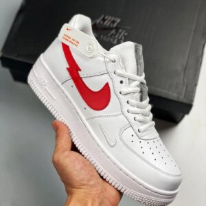 Nike Air Force 1 LV8 Euro Tour White University Red For Sale